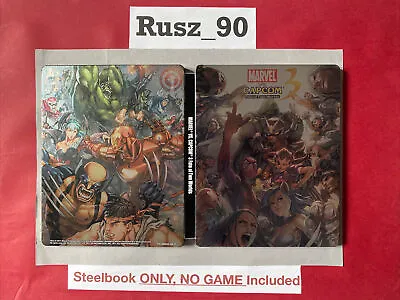 STEELBOOK ONLY Marvel Vs Capcom 3: Fate Of Two Worlds PS3 G2 *RARE* GOOD COND • £27.50