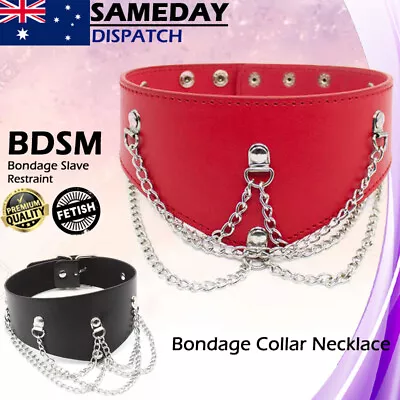 BDSM Bondage Collar Necklace Cosplay Sexy Bondage Slave Restraints Fetish • $19.95