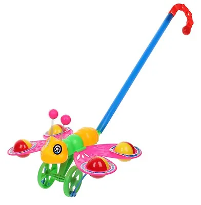 £7.99 • Buy Butterfly Walker Toy Push Pull Along Rattle Baby Infant Toddler Girls Children