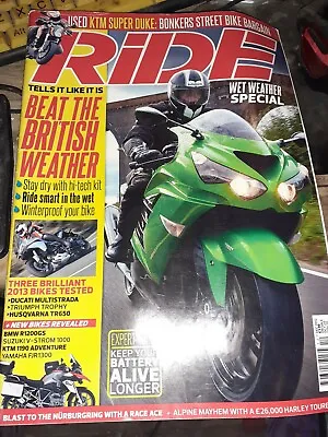 Ride Magazine December 2012 - Wet Weather Special Ktm Duke Ducati Triumph • $0.01