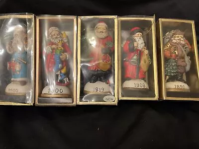 Lot Of 5 Vintage Memories Of Santa Christmas Ornaments Reproductions Inc. • $28