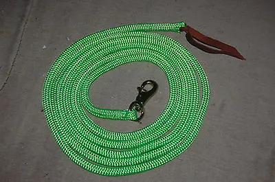 14' Lime Green Training Yacht Rope Lead For Parelli Method • $32.95