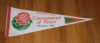 1994 Wisconsin Badgers Vs UCLA Rose Bowl Pennant Barry Alvarez Darrell Bevell • $9.56