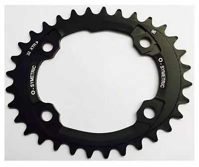 Osymetric Bicycle Chainring MTB Narrow Wide BCD96x4 34T Aluminum 7075-T6 Black • $187