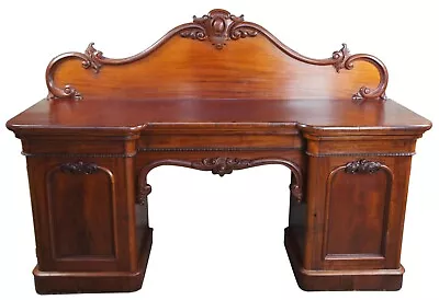 Monumental 19th C. William IV Mahogany Buffet Sideboard Console Dry Bar Barback • $2550