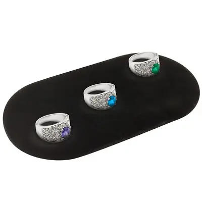 Insert Tray Jeweler Small Oval Jewelry Black Velvet Padded Pad Display 7''x 11'' • $14.77