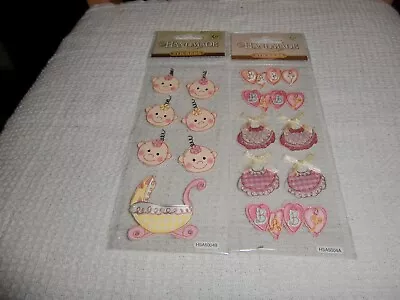 3D Baby Girl Toppers For Card Making • £1.50