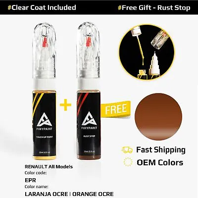 Car Touch Up Paint For RENAULT All Models Code: EPR LARANJA OCRE | ORANGE OCRE • $23.99