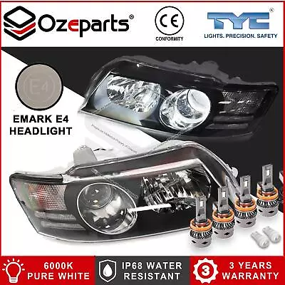 Set LH+RH Head Lights Projector & LED Globes For Holden Commodore VZ SS Calais • $407