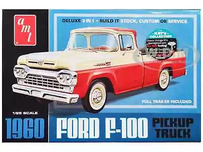 Amt 1960 Ford F-100 Pickup W/trailer 3-in-1 • $59.99