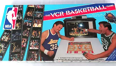 VTG NBA The VCR Basketball Board Game 1987 VHS Interactive Brand NEW Sealed • $19.95