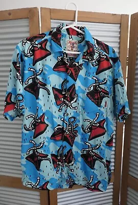 Vintage MAMBO LOUD Shirt -RARE  Sprinklers  - Size L In Blue/red • $350