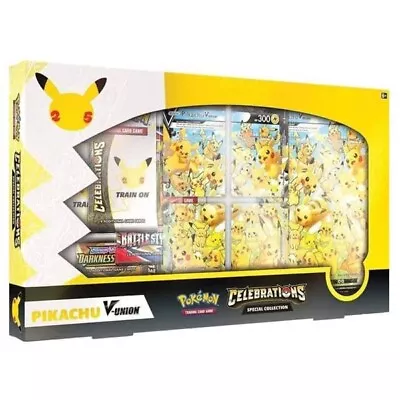 $44.95 • Buy Pokemon TCG: Celebrations Special Collection - Pikachu V-UNION Brand New Box Set