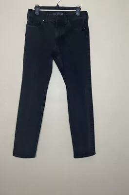 Everlane Uniform Jeans Men's Black Denim The Skinny Stretch Jeans Size 32x32 • $39