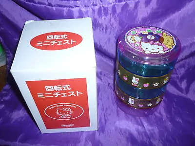 £98.23 • Buy Vintage Sanrio Hello Kitty 5 Tier Case Box Round Acrylic Clear Jewelry Organizer