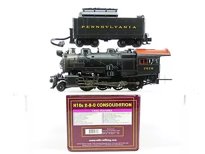 O Gauge 3-Rail MTH 20-3055-1 PRR Pennsylvania 2-8-0 H10s Consolidation Steam #76 • $599.95