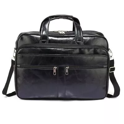 Men's Laptop Bag Briefcase Messenger Office Work Shoulder Cabin Hand Luggage • £18.99