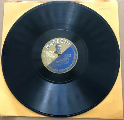 Vintage MARCONI VELVET TONE Record 78 Rpm HANGING DANNY DEEVER #30016 • $49.99