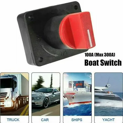 Universal 12V Car Van Truck Boat Battery Master Isolator Cut Off Kill Switch • £4.98