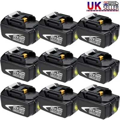 8X 12 Ah/9.0Ah For Makita BL1850 BL1830 BL1860B 18 Volt Li-Ion Cordless Battery  • £18.89