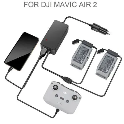 $41.62 • Buy Battery Car Charger USB Charging Controller Phone Hub For DJI Mavic Air 2 Drone
