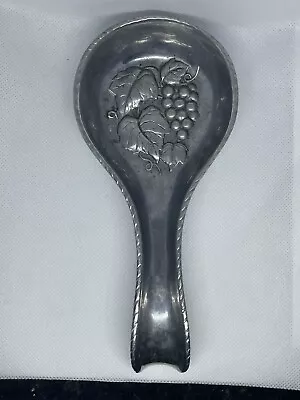 Vintage Lenox Leaves & Grapes Metal Spoon Rest • $12.99