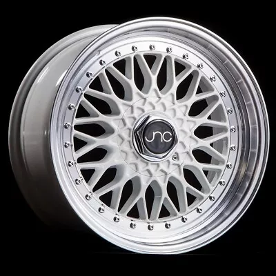 JNC Wheels Rim JNC004 White Machined Lip 18x8.5 4x100/4x114.3 ET30 • $252.96