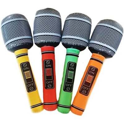 70cm Inflatable Microphone Fancy Dress Prop Musical Accessory Prop Blow Up Kids • $37.29