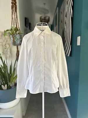 Veronika Maine Cotton Blend Fitted Corporate Shirt. Size 12 • $24