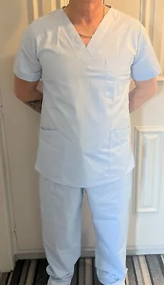 £8.99 • Buy Medical Scrubs Unisex Tunic And Trousers UK Seller