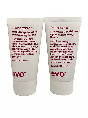 Evo Mane Tamer Smoothing Shampoo & Conditioner Set 1.1 OZ Each • $11.82