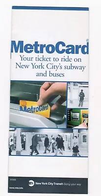 Rare MetroCard Brochure • $9.99