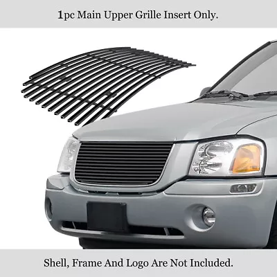 Fits 2001-2009 GMC Envoy Main Upper Stainless Steel Black Grille • $58.99