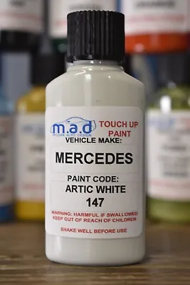 Mercedes Benz Artic White 147 9147 Touch Up Kit Bottle Brush Repair Paint • $15.79