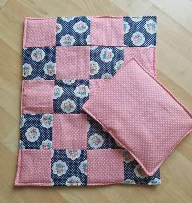 £8.99 • Buy 2 Piece DOLLS BEDDING/PRAM SET Quilt & Pillow (2)