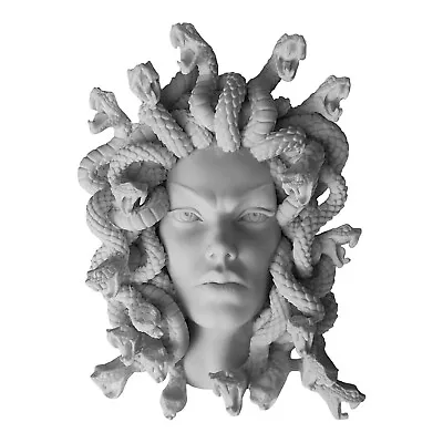 Medusa Head Of Snakes Gothic Wall Plaque Cast Marble Statue Sculpture Small • $49.70