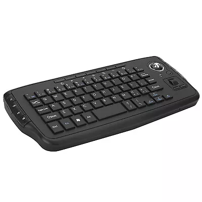 E30 2.4GHz Wireless Keyboard With Trackball Mouse Scroll Wheel Remote G2A5 • $31.57