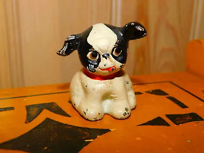 Antique HUBLEY CAST IRON FIDO PAPERWEIGHT PUP DOG Party Favor Miniature • $29.95