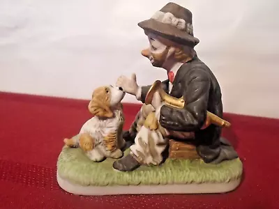 Willie The Trumpeter BEST FRIENDS Clown W/Dog Melody In Motion Figurine • $12.99