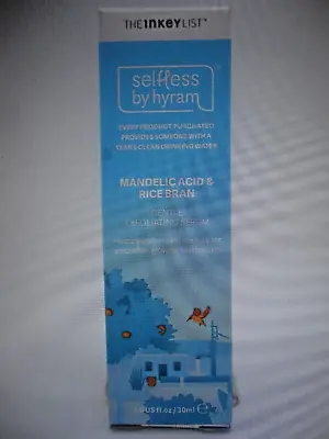 The Inkey List Selfless By Hyram Mandelic Acid & Rice Bran Exfoilate Serum 1 Oz. • $11.77