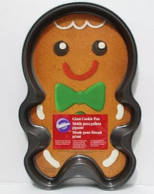 $7.49 • Buy New Wilton Giant Cookie Pan 11  Christmas Gingerbread Man Cake Brownie Mold