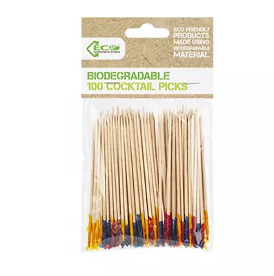 £3.25 • Buy 100 X 10CM Wooden Mini BAMBOO SKEWERS Grill BBQ Shish Sticks Kebab Fruits Party