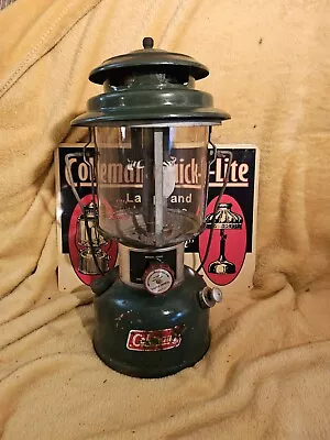 Vintage Coleman Lantern Model 220H 4 1976 Pyrex Globe Needs Restoration • $1.25