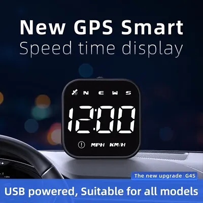 £14.58 • Buy Universal Car HUD Head-up Display GPS Multi-function Speedometer Smart Display