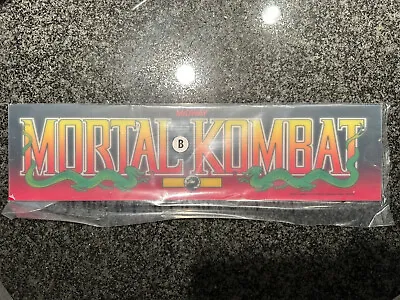 Mortal Kombat 30th Anniversary Arcade1up Factory Original Replacement Marquee • $34.99