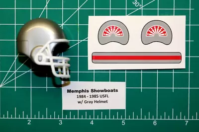 1984 - 1985 Memphis Showboats USFL *DIECUT DECALS* & Football Gumball Helmets • $5.99
