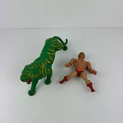 He-Man - Masters Of The Universe Battle Cat/Cringe Used Vintage Toys Plastic 80s • $18.99