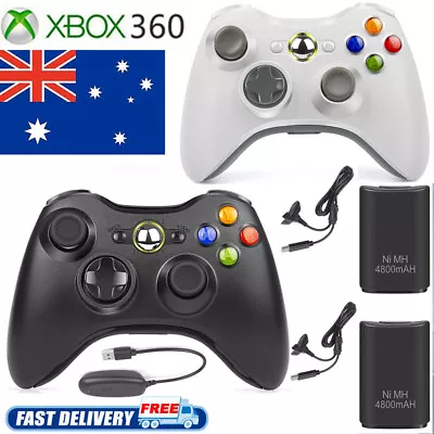 $17.99 • Buy New Controller Wireless GamePad For Microsoft Xbox 360/Slim/PC & Battery Pack