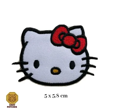 Hello Kitty Cute Animal Cartoon Iron On Sew On Embroidered Patch • £2.29