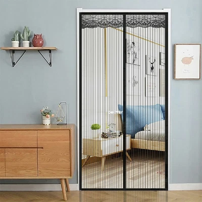 £5.14 • Buy Magnetic Magic Glue Door Net Screen Bug Mosquito Fly Insect Curtain Mesh Guard